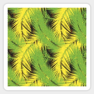 Tropical leaves. Seamless pattern Sticker